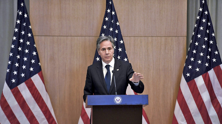 Ο υπουργός Εξωτερικών των ΗΠΑ Άντονι Μπλίνκεν/Φωτογραφία: AP