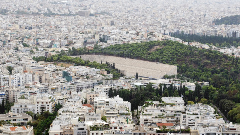 Φωτογραφία της Αθήνας τραβηγμένη από τον Λόφο του Φιλοπάππου