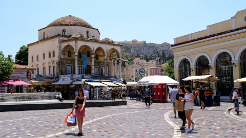 Η πλατεία Μοναστηρακίου στο κέντρο της Αθήνας