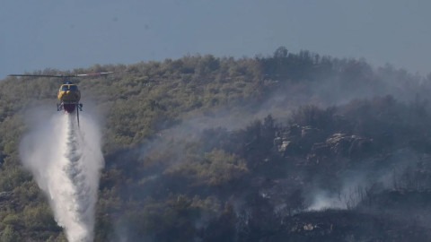 Φωτιά στη βορειοανατολική Αττική/Φωτογραφία: Eurokinissi