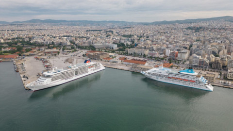 Κρουαζιερόπλοια στο λιμάνι της Θεσσαλονίκης-Φωτογραφία: ΟΛΘ