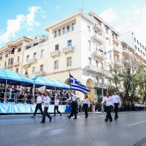 Μαθητική παρέλαση για την εθνική επέτειο της 28ης Οκτωβρίου στη Θεσσαλονίκη